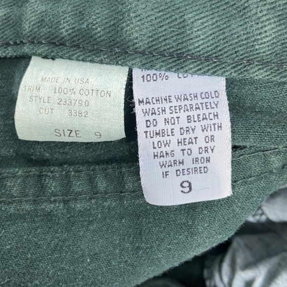Rare 90s Vintage Lei Forest Green high waisted Jeans - Picture 7 of 9